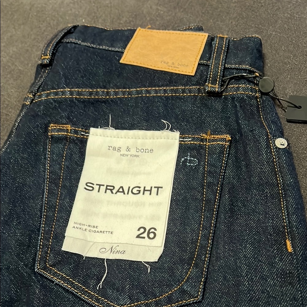Rag & Bone Blue Straight Jeans Classic Style